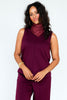 Made For Moments Burgundy Sleeveless Top