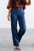 Tribal Audrey Hugging Dusk Wide Denim Jean