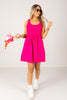 Isabella Hot Pink Sleeveless Mini Dress