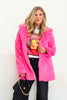 Beatrice Pink Faux Fur Long Sleeve Jacket