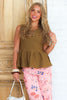 Nova Toffee Sleeveless Top