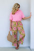 Ikat Ochre Wide Leg Pant