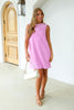 Serenity Pink Sleeveless Mini Dress