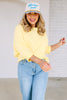 Way Back Home Yellow Long Sleeve Top