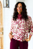 TWT® Lauren Bordeaux Leopard Knit Top