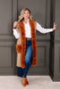 Dorothy Fur Long Camel Vest