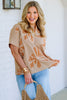 Old Habits Khaki Short Sleeve Top