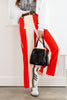 Line It Up Cropped Red Wide Leg Pant