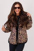 Tribal Biscotti Leopard Print Long Sleeve Quilted Jacket