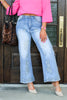 DOORBUSTER Brianna Washed Denim Wide Leg Jean