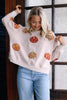Mary Square Millie Tan Pumpkin Long Sleeve Sweatshirt