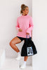 DOORBUSTER TWT® Sasha Pink Lemonade Long Sleeve Top