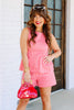 Don't Miss Red Gingham Sleeveless Top