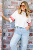 Love Note Ecru Short Sleeve Top