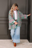 Dancing Queen Pink & Green Long Sleeve Cardigan