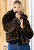 Molly Bracken Brown Cheetah Long Sleeve Jacket