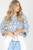 Ivy Jane Stay Polished Blue Toile Swing Jacket