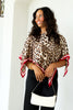 TWT® Being Present  Red Leopard Poncho