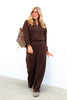 Spanx Airessentails Umber Root Long Sleeve Jumpsuit