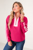 Reserved For Fun Magenta Long Sleeve Top