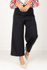 Foxcroft Arlette Black Wide Leg Crepe Pant