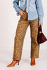 Emmy Camel Leopard Wide Leg Pant