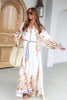 The Moment Floral Ivory Long Sleeve Maxi Dress