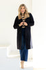 Molly Bracken Black Knitted Long Sleeve Coat