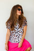 TWT® You Already Know Leopard Short Sleeve Top