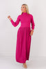 Tribal Pink Long Sleeve Maxi Dress