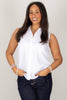 Foxcroft Dina White Layering Sleeveless Tank