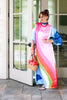 House Of MBR Darling Venice Swirl Short Sleeve Maxi Dress