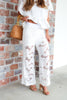 Mindy Off White Wide Leg Pant