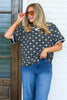 Where You Lead Black Short Sleeve Top