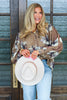 Fresh Pick Taupe Long Sleeve Blouse