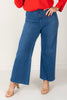 Erin High Waisted Mid Wash Wide Leg Jean