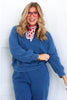 Holly Denim Knit Washed Crew Neck Pullover