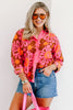 Mod Daisy Pink Long Sleeve Blouse