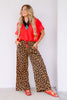 Hold You Close Taupe Animal Printed Wide Leg Pant