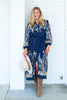 Wanting More Navy Long Sleeve Maxi Dress
