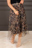 Insight Novelty Leopard Print Midi Skirt