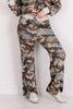 Evie Olive & Mocha Camo Wide Leg Pant
