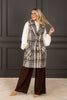 DOORBUSTER Tribal Textured Sandstone Plaid Button Down Vest