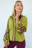 More Than Perfect Chartreuse Long Sleeve Blouse