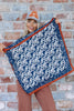 DOORBUSTER Down For A Ride Navy Paisley Border Scarf