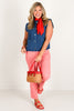 Aria Denim Blue Sleeveless Top