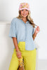Emile Denim Short Sleeve Top