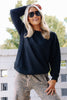 The Right Reasons Black Long Sleeve Top