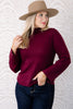 DOORBUSTER Tribal Simone Wine Long Sleeve Sweater