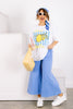 Ciao Bella Lemon Vintage White Short Sleeve Tee